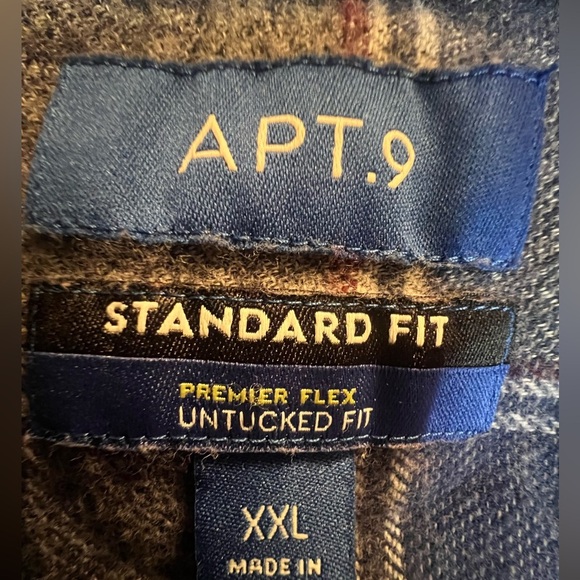 Apt. 9 Blue Straight Shirt - Picture 2 of 3